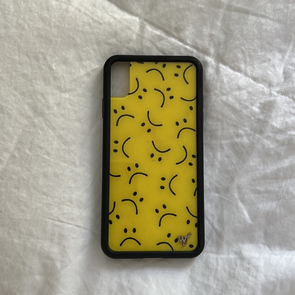 Wildflower Frown Face XS Max iPhone Case - Picture 2 of 2